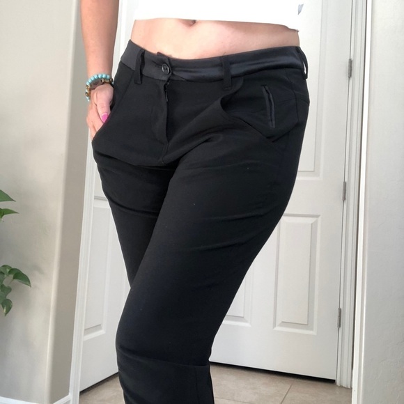 COTELAC tuxedo boyfriend black pants, no iron, size S/M(27) - Picture 8 of 16